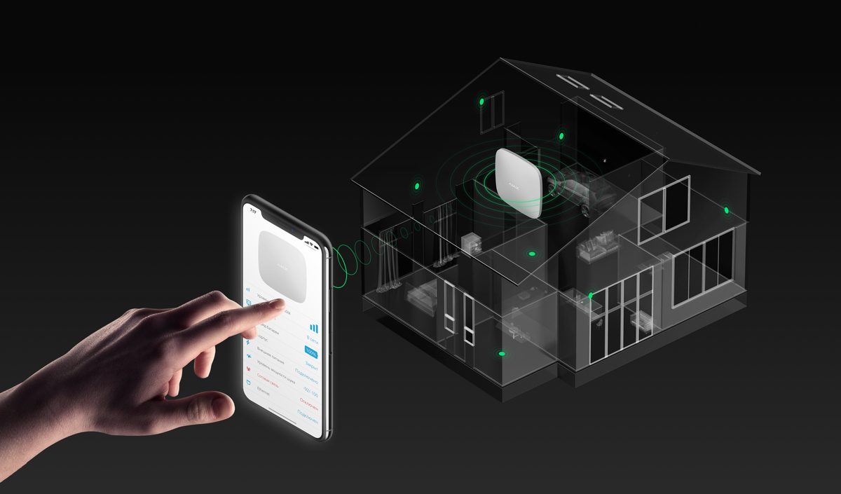Ajax Hausautomation per App-Steuerung